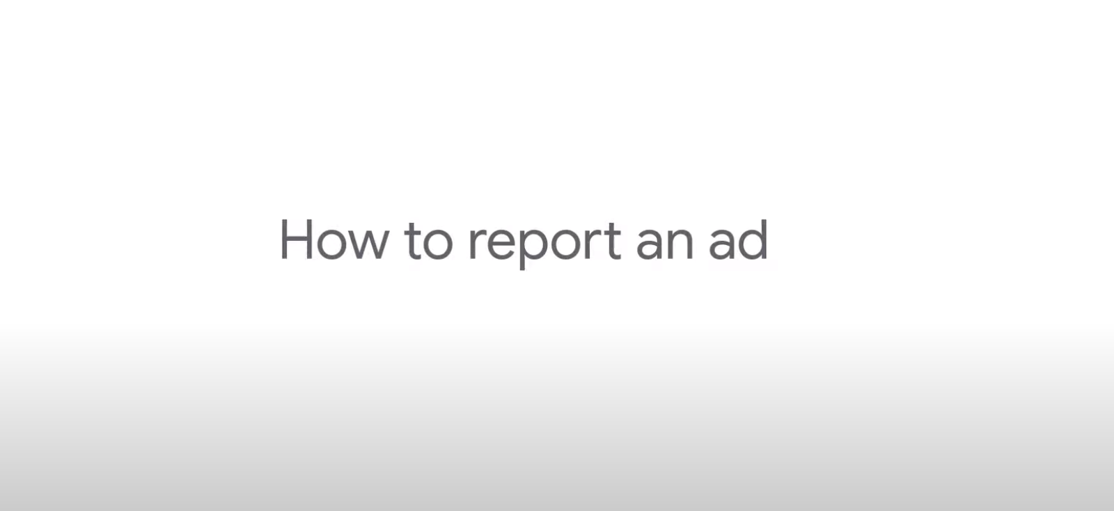how to report google ads
