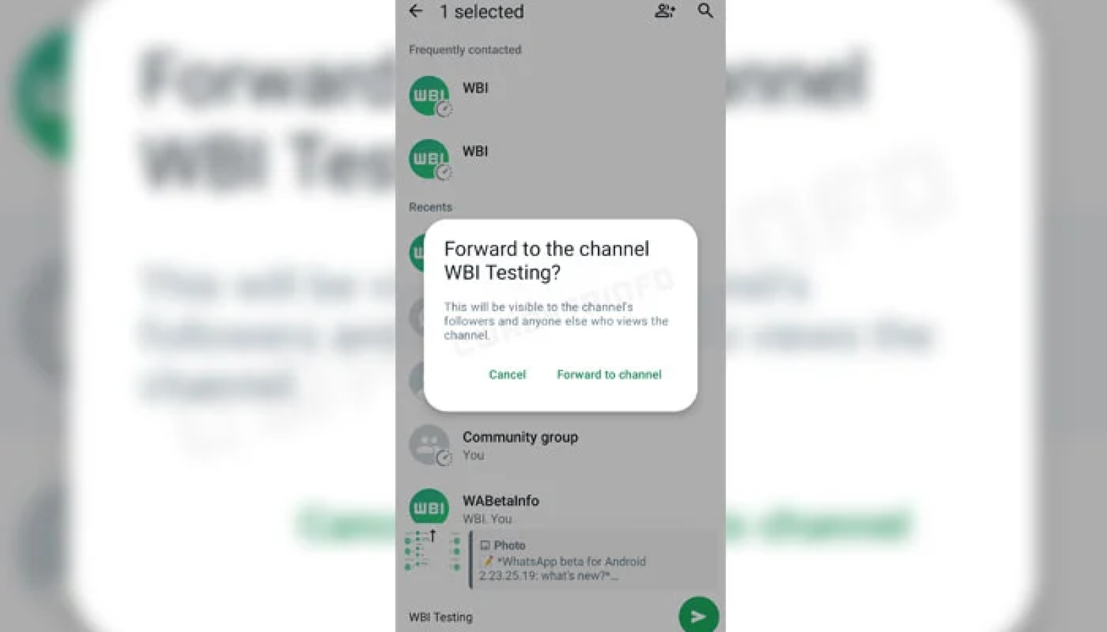 Forward messages to channels
